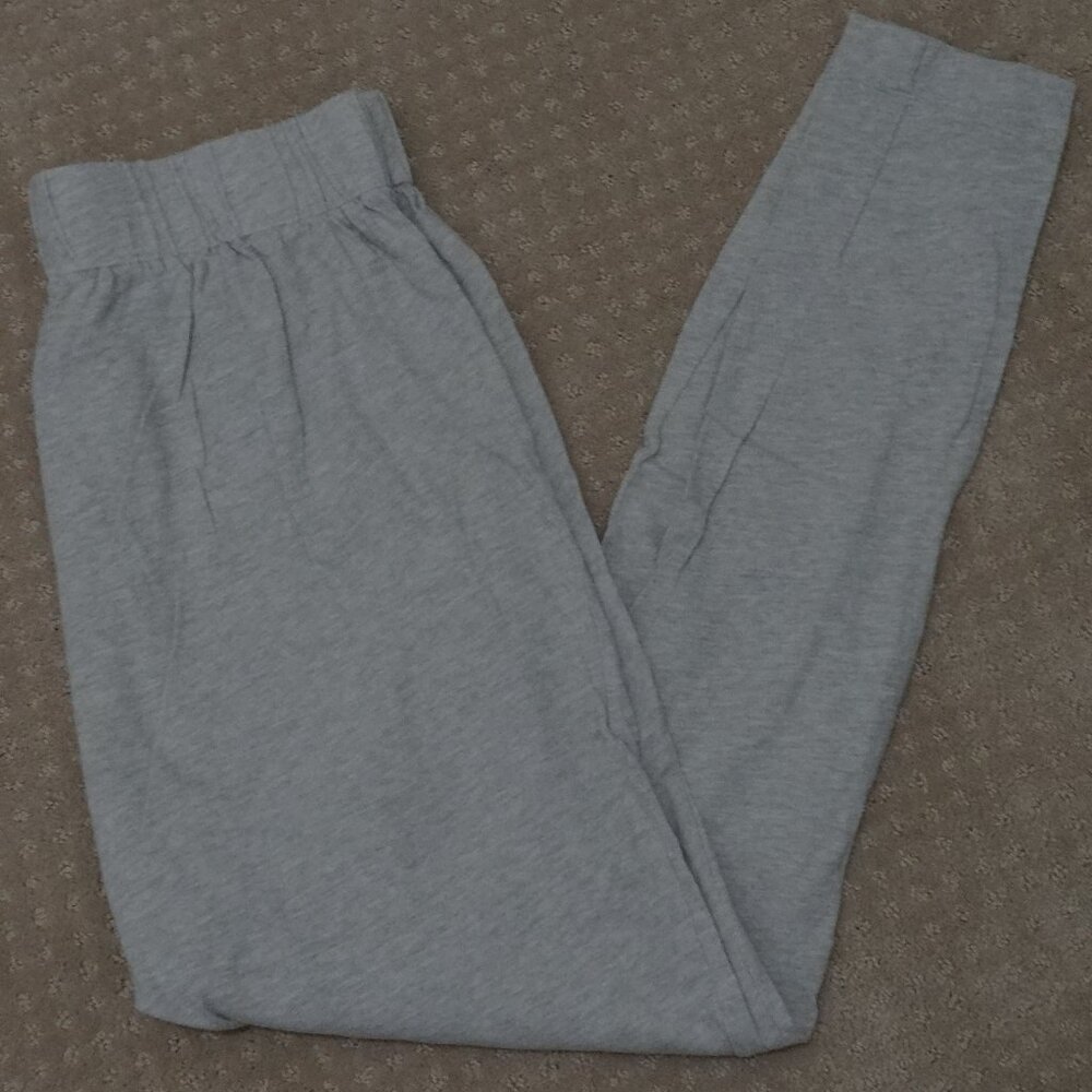 Free People Drop Crotch Pants, Heather Grey, Size S